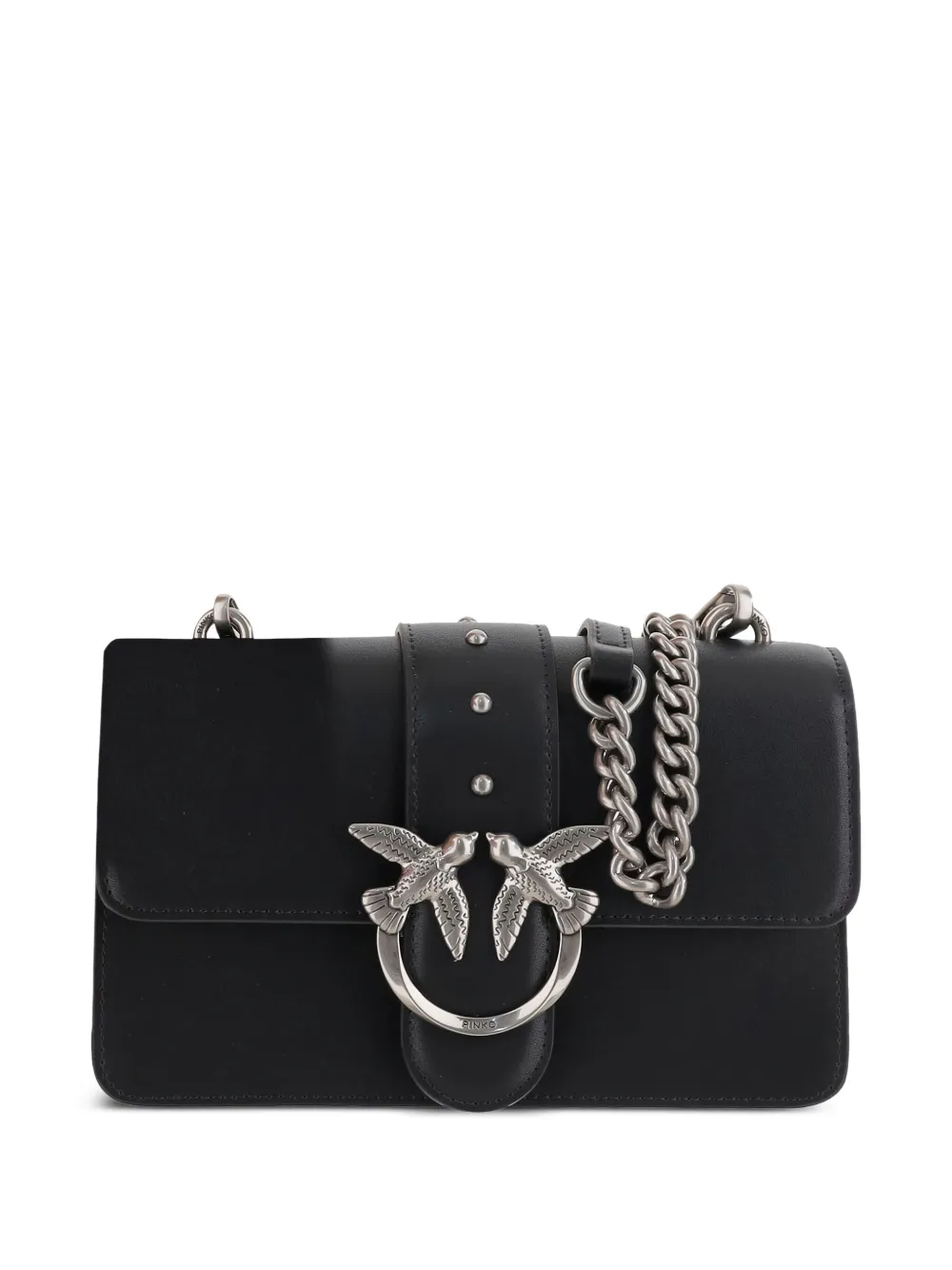 PINKO Love One chain shoulder bag Zwart