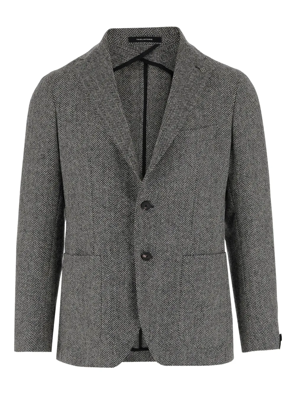 Tagliatore herringbone blazer Grijs