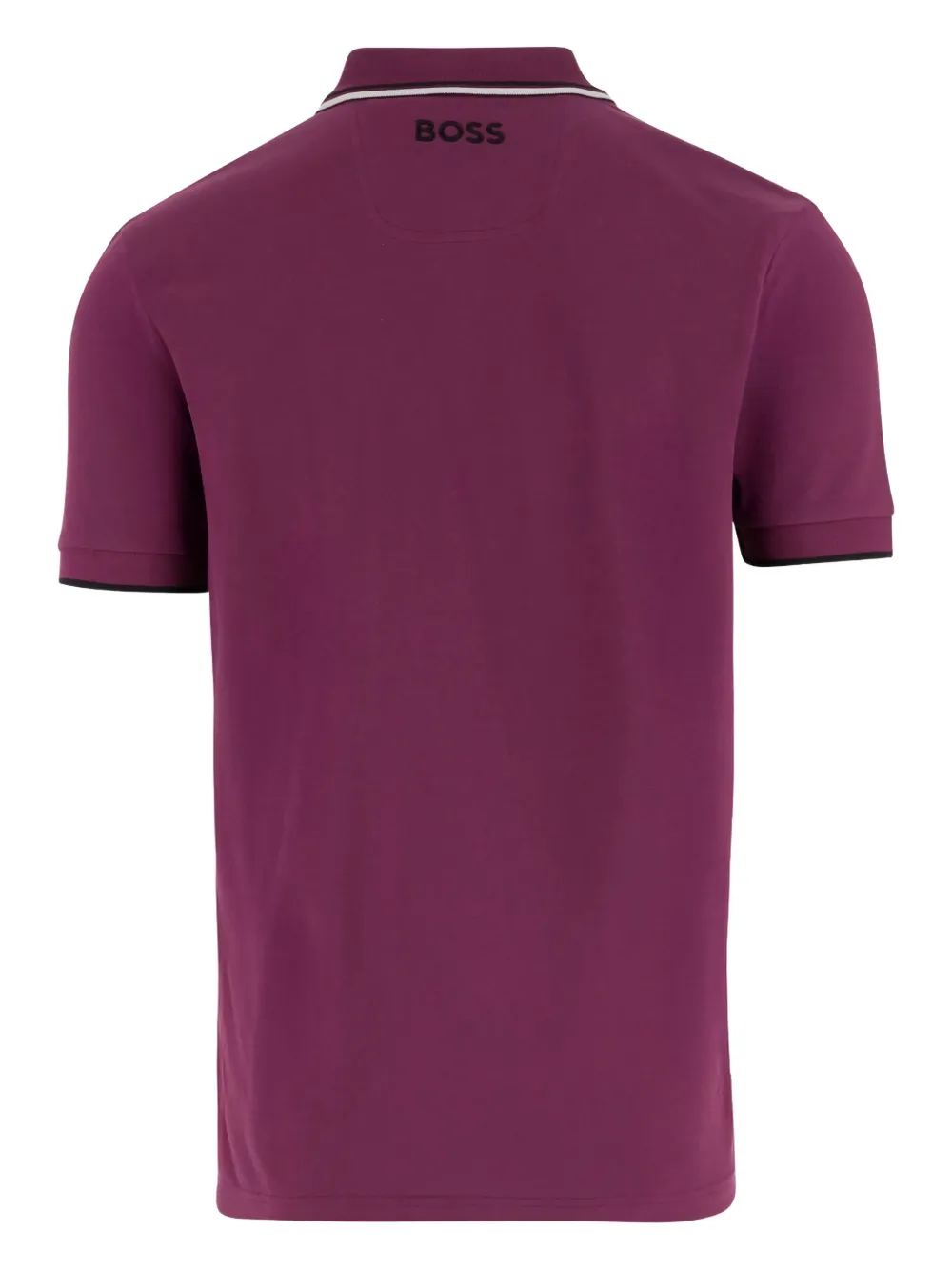 BOSS Poloshirt met geborduurd detail Roze