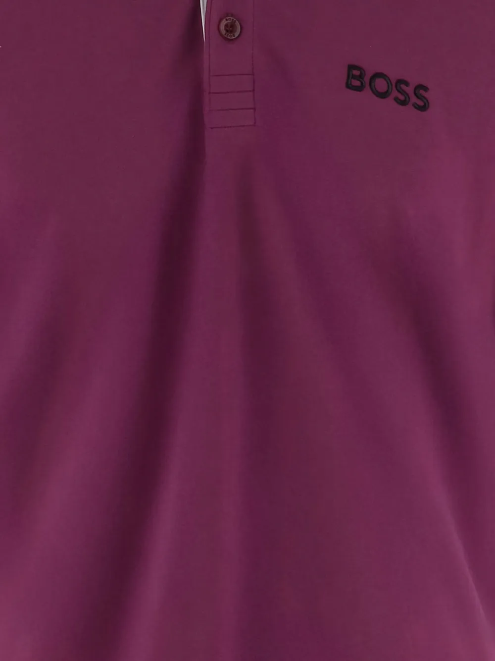 BOSS Poloshirt met geborduurd detail Roze
