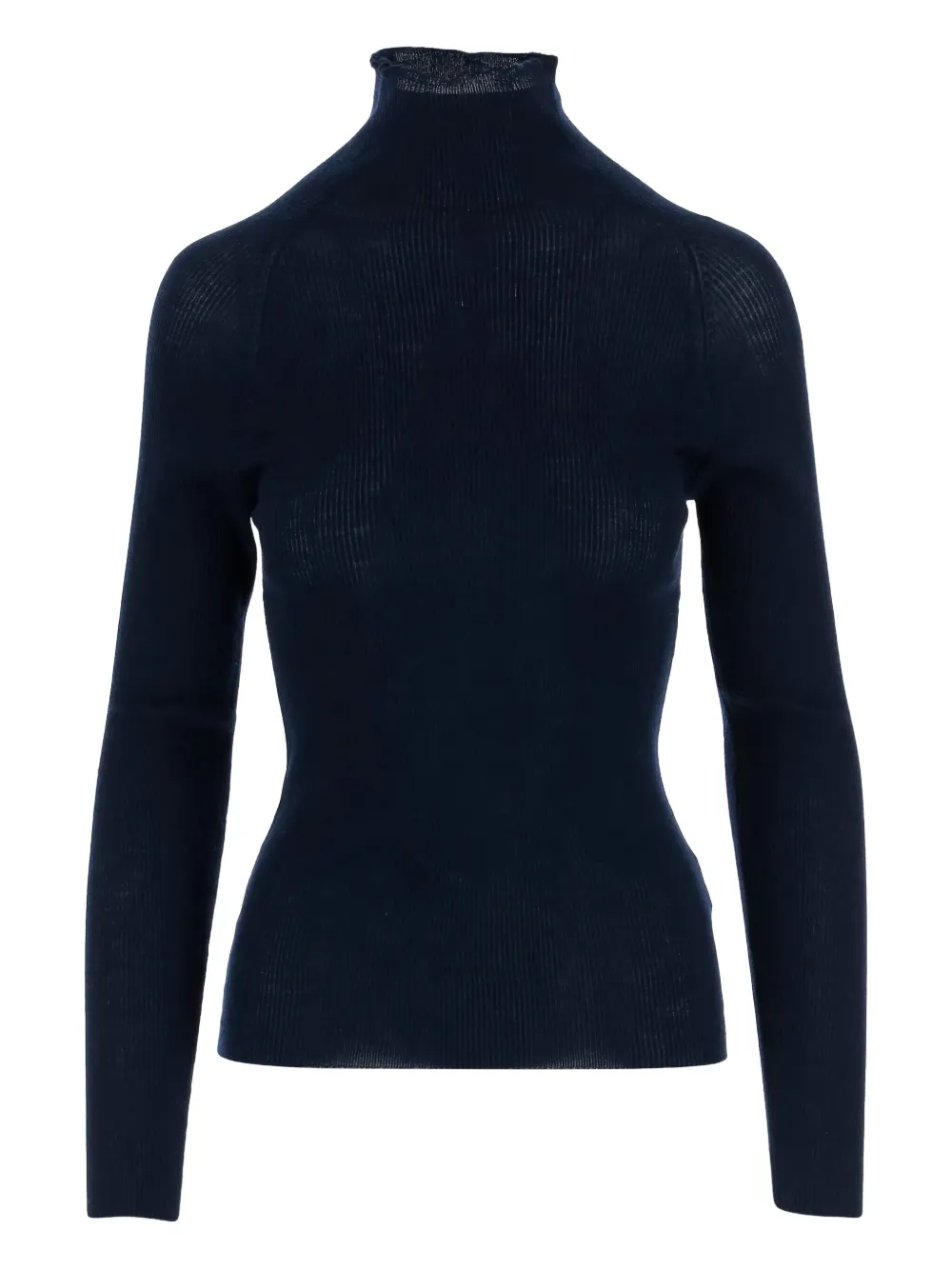 ASPESI ribbed turtleneck sweater Blauw