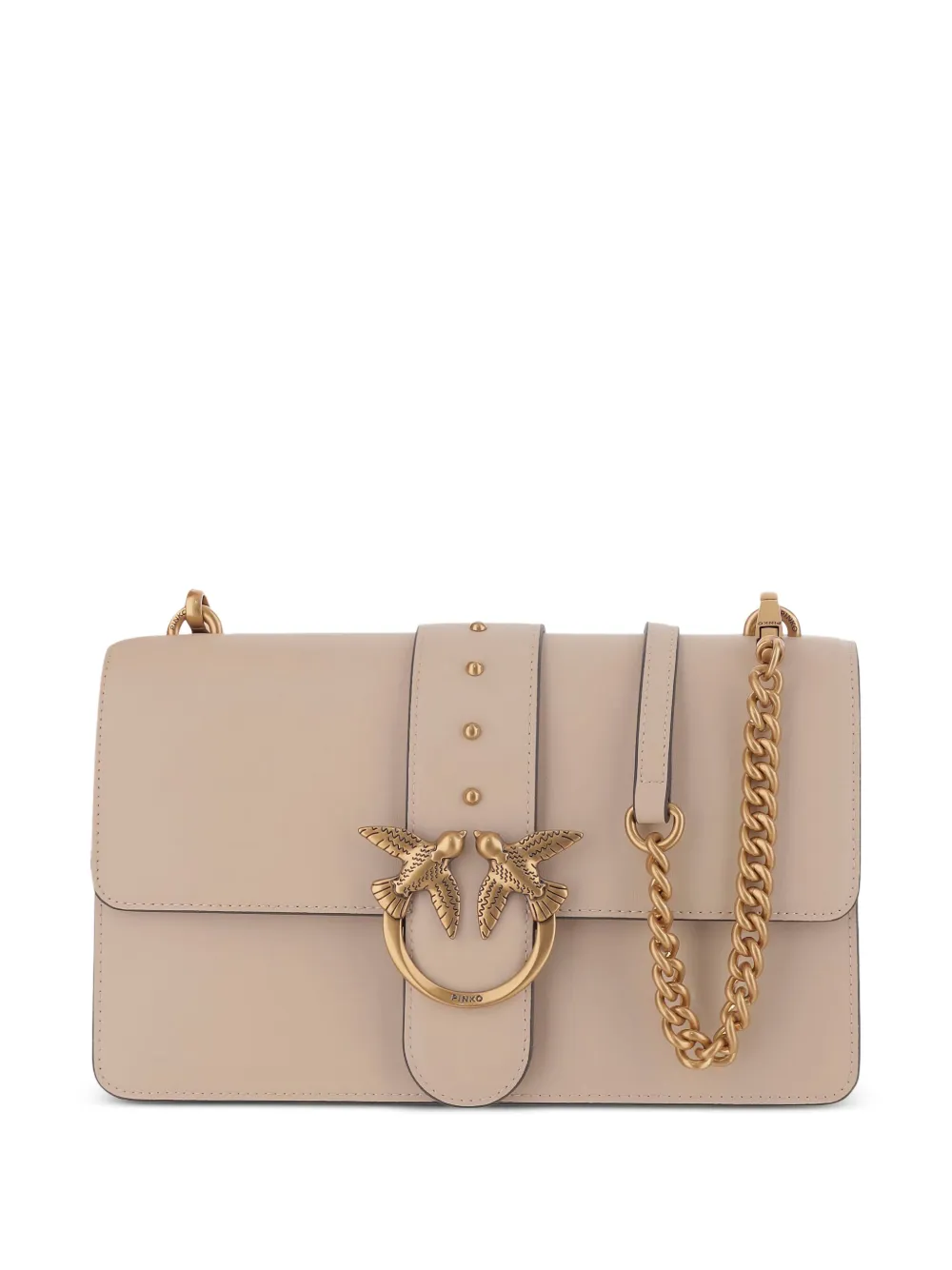 PINKO Love Birds schoudertas met gesp Roze