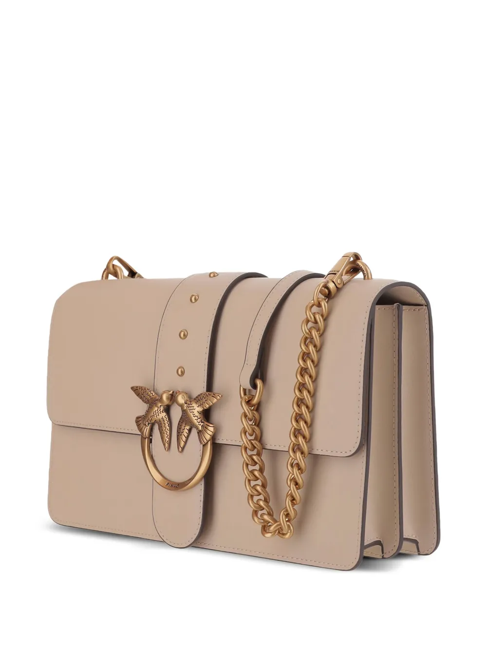 PINKO Love Birds-buckle shoulder bag Roze