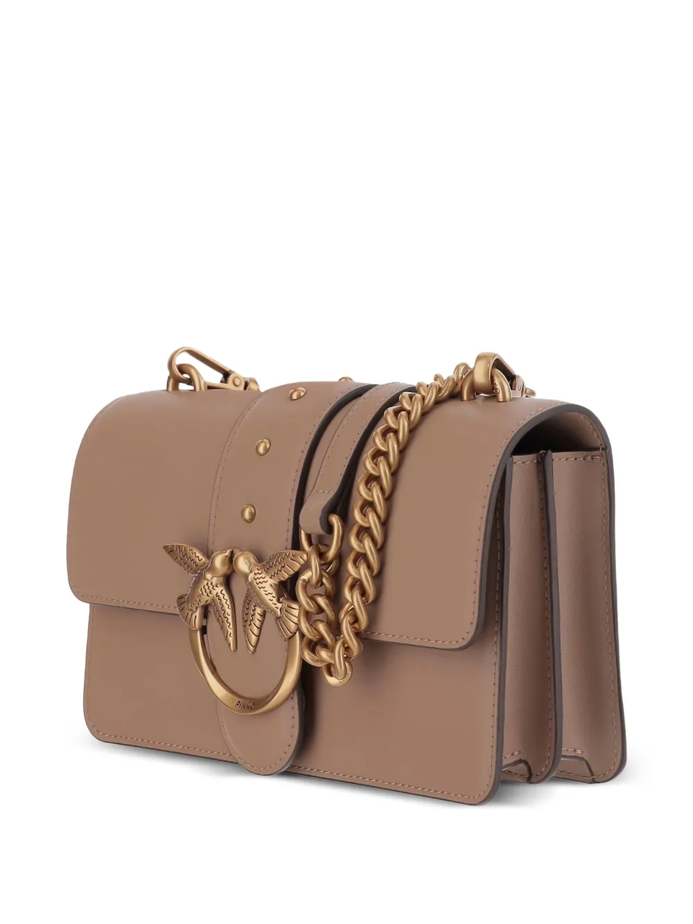 Pinko Love One Shoulder Bag In Neutral