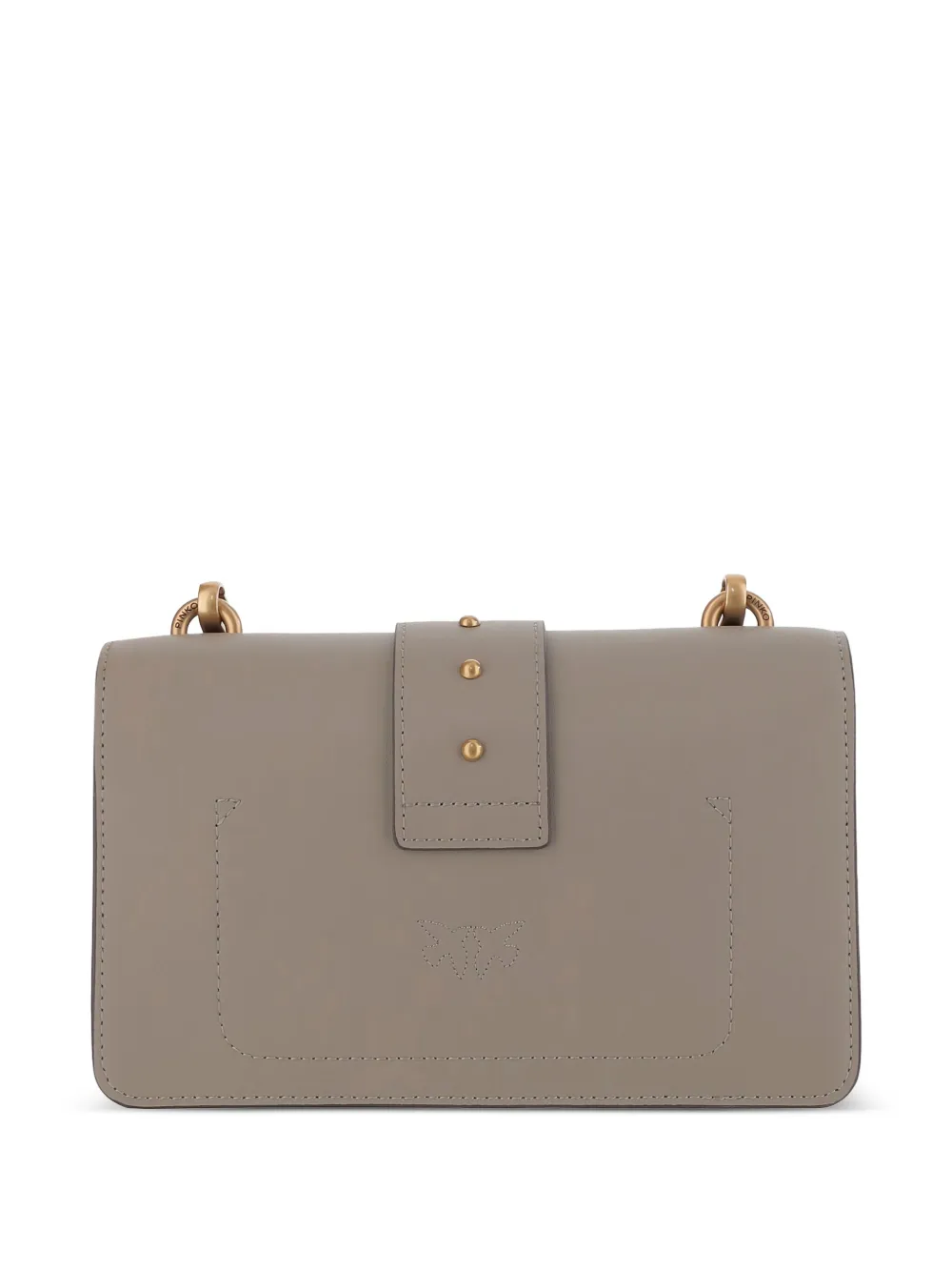 PINKO Love Birds-buckle shoulder bag Beige