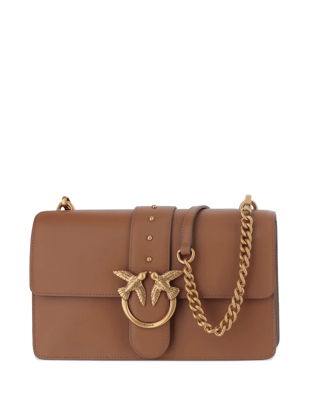 PINKO Love One chain-strap shoulder bag Bruin