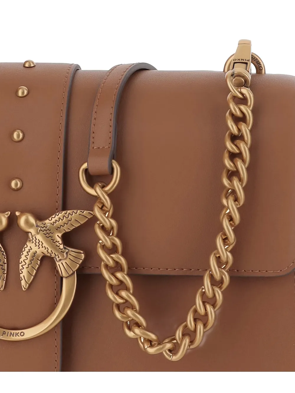 PINKO Love One chain-strap shoulder bag Bruin
