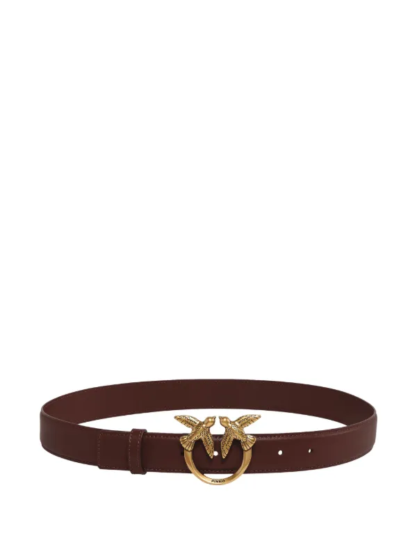 Pinko Love Birds Leather Belt Pinko Love Birds Leather Belt - Black | 100143A0F1 | GIGLIO.COM main image 2