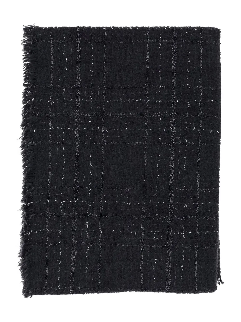 checked sparkle scarf