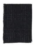 Faliero Sarti checked sparkle scarf - Black
