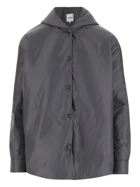 ASPESI Kapuzenjacke mit Knöpfen