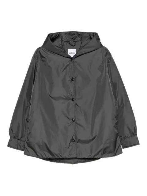 ASPESI hooded button-fastening jacket