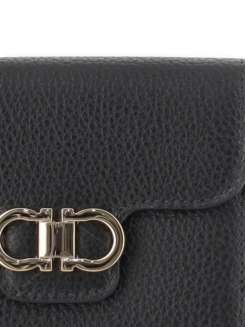 Ferragamo Portemonnee met Gancini-plakkaat Zwart