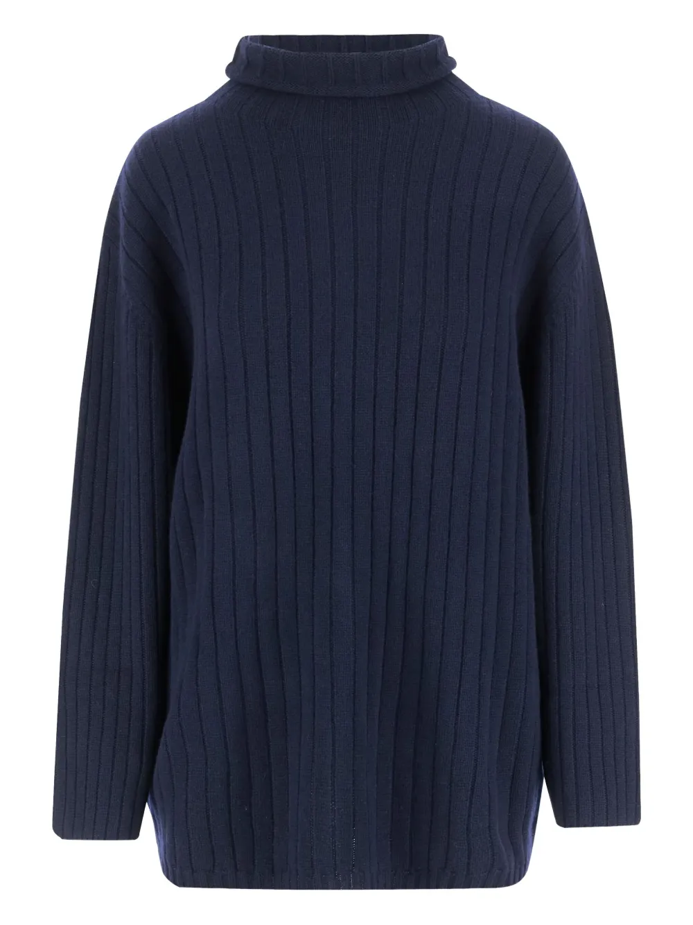ASPESI ribbed turtleneck sweater Blauw