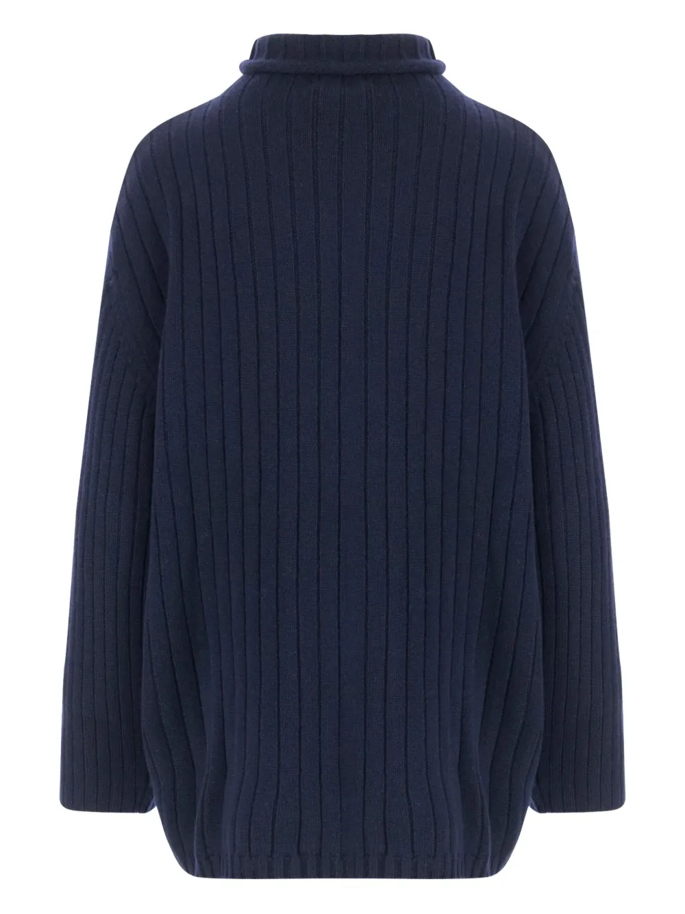 ASPESI ribbed turtleneck sweater Blauw