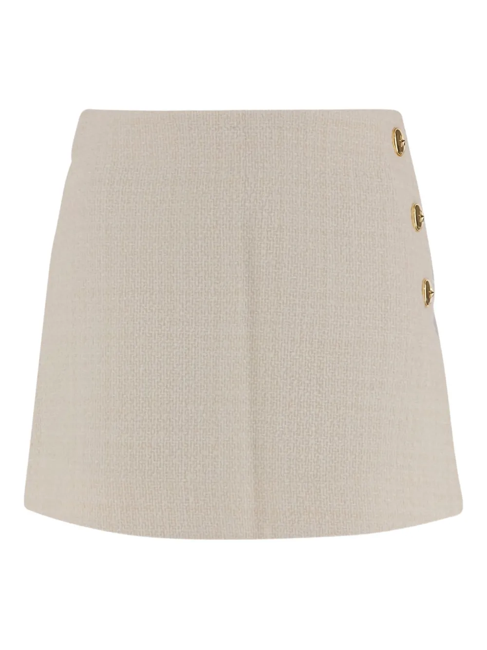 PINKO button-detailed miniskirt Wit
