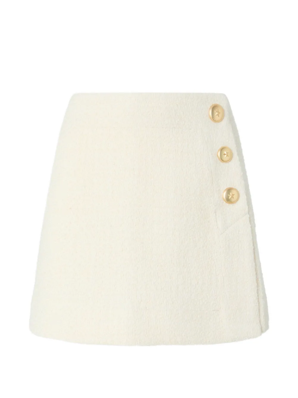 PINKO button-detailed miniskirt - Bianco