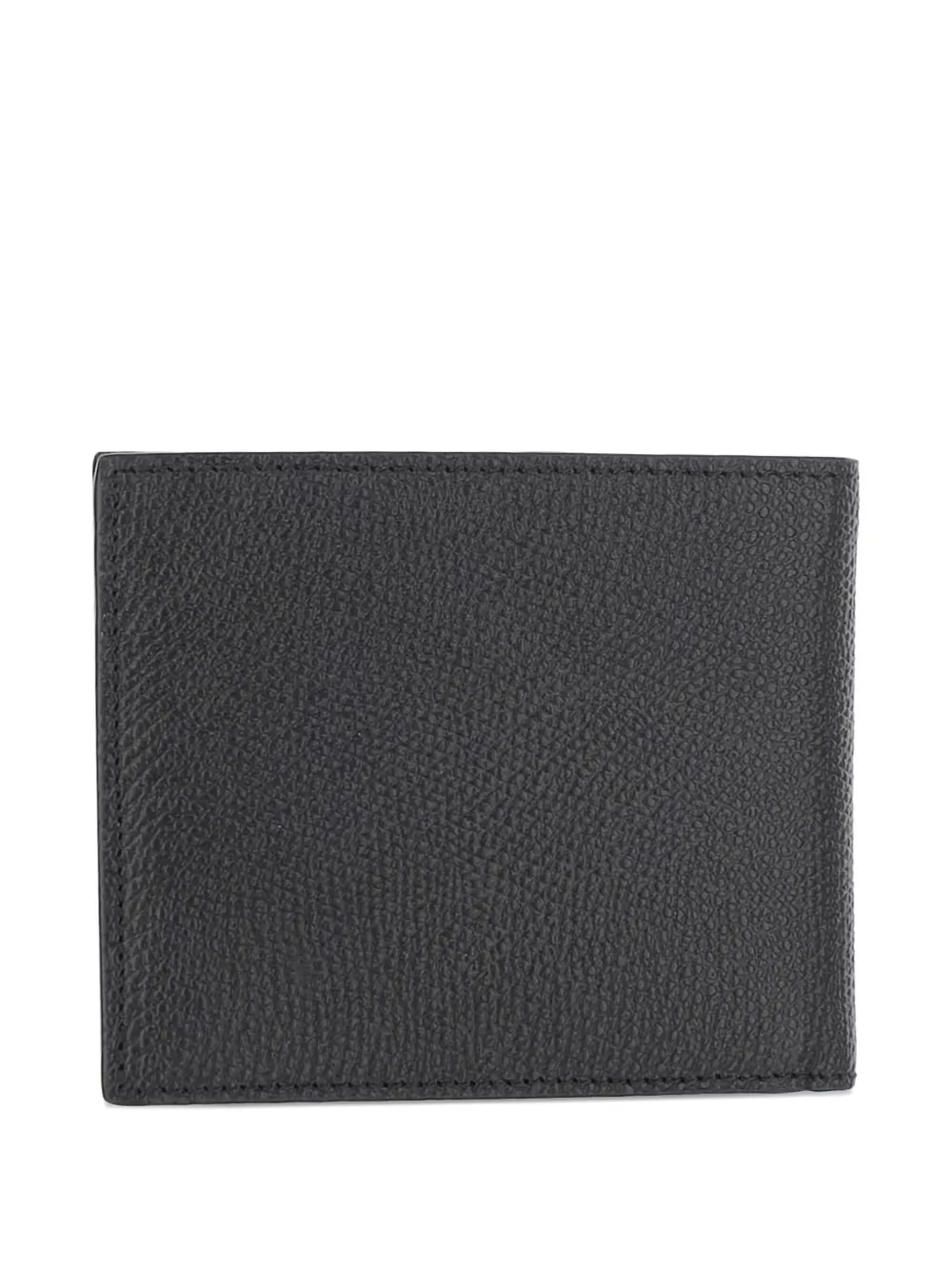 Valentino Garavani pebble-leather Vlogo wallet Zwart