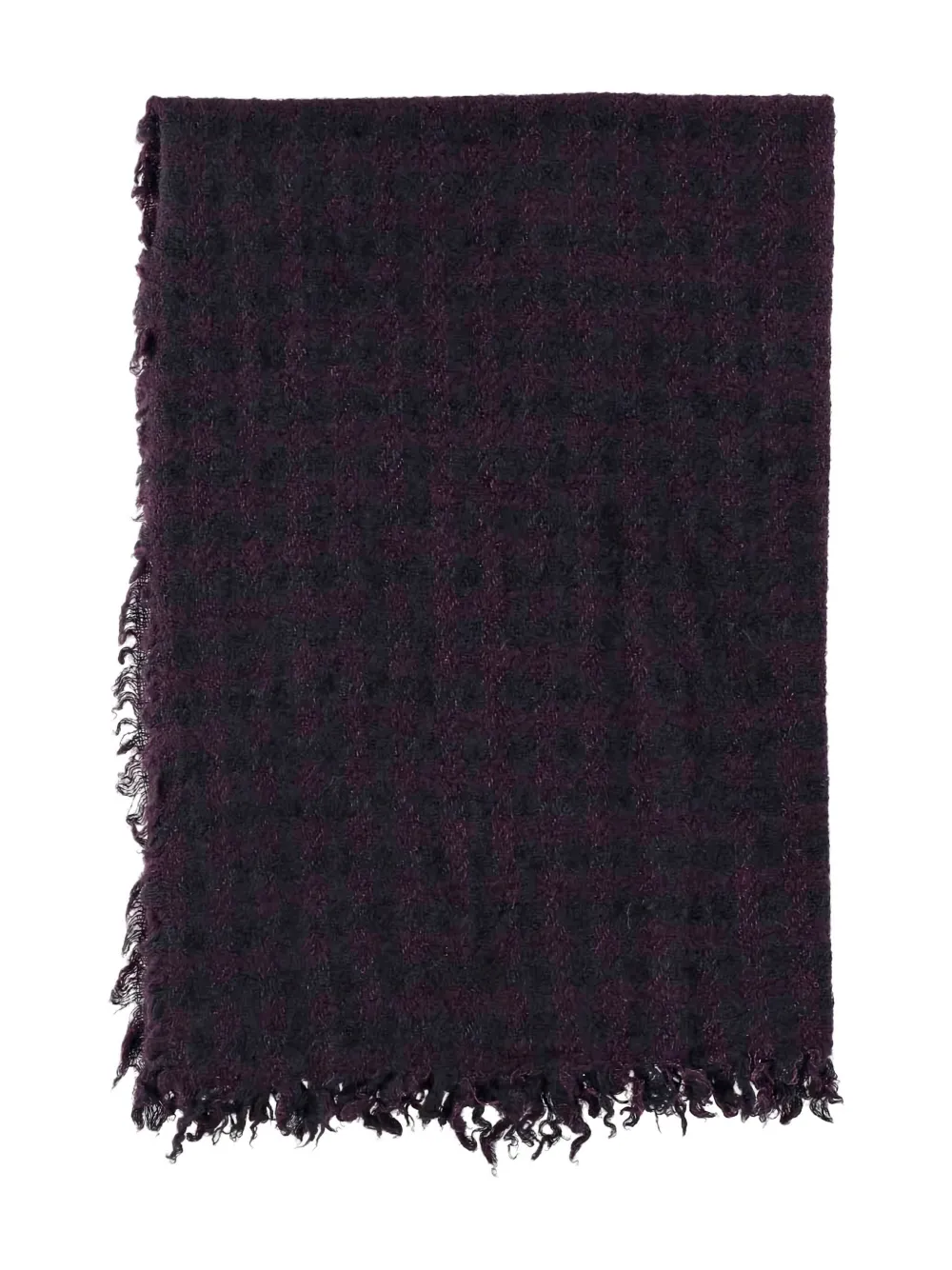 Faliero Sarti Paoletto Cashmere And Wool Blend Scarf In Black