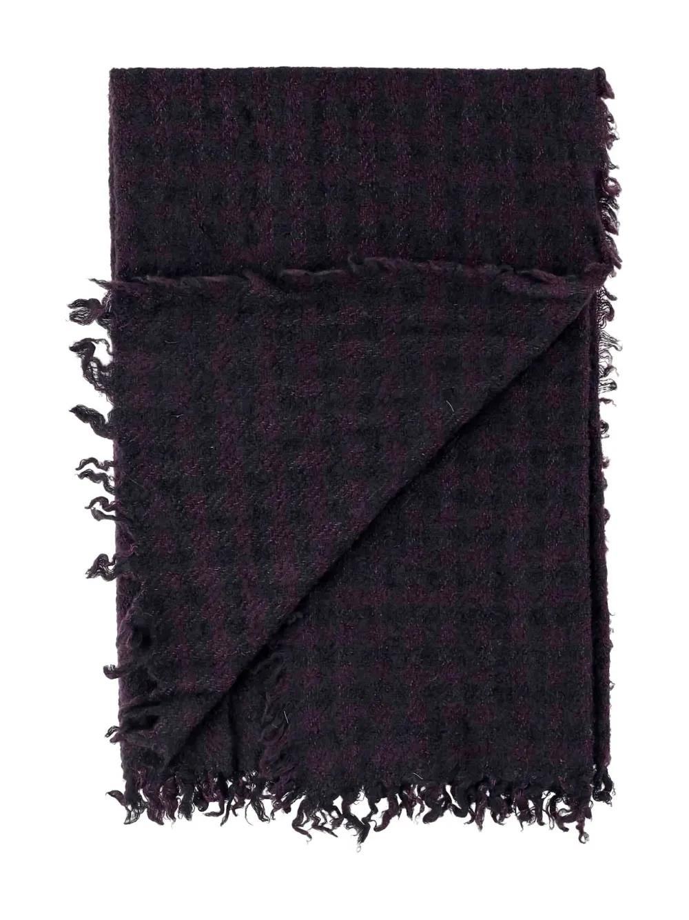 Faliero Sarti Paoletto Cashmere And Wool Blend Scarf In Black