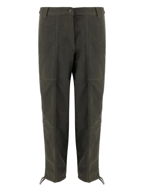 ASPESI Side-pocket Drawstring Trousers in Green