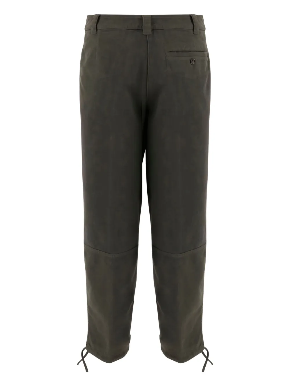 ASPESI Broek met trekkoord en zijzak Groen