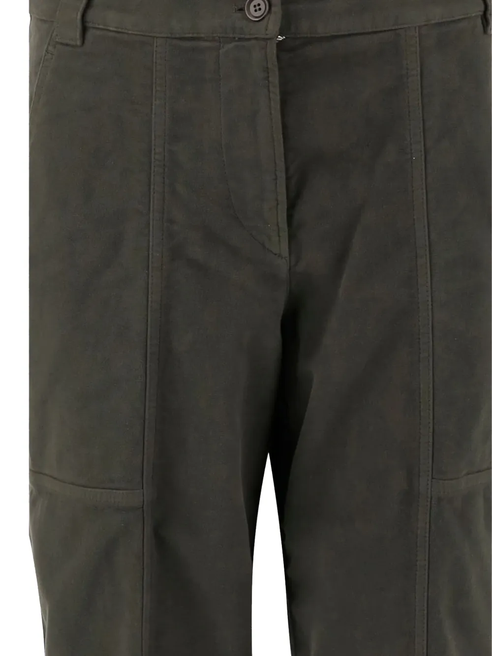 ASPESI Broek met trekkoord en zijzak Groen