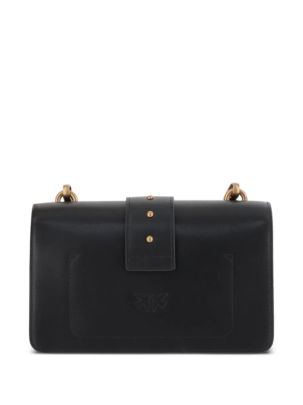 PINKO Love One chain shoulder bag Zwart