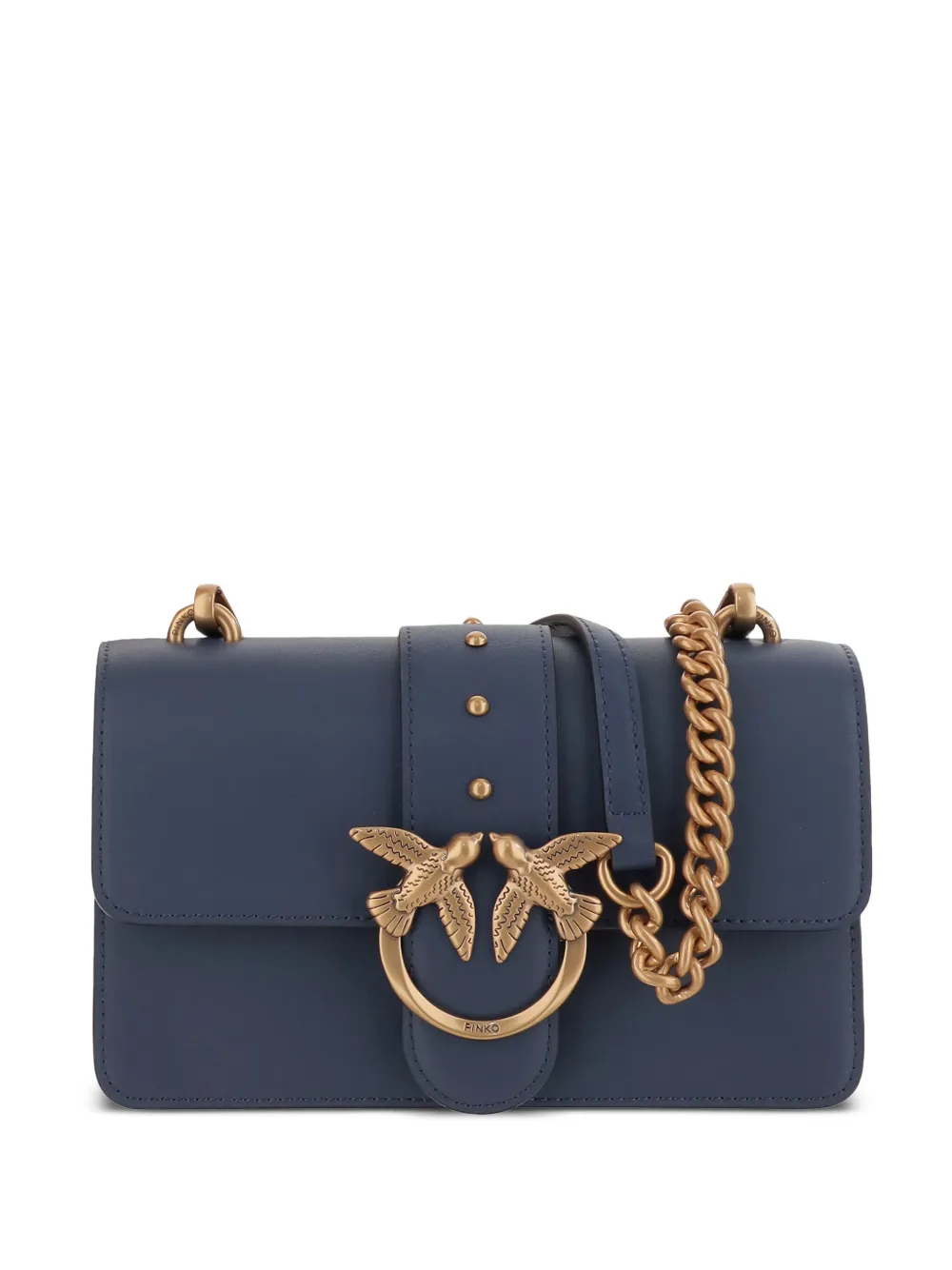 PINKO Love One chain shoulder bag Blauw