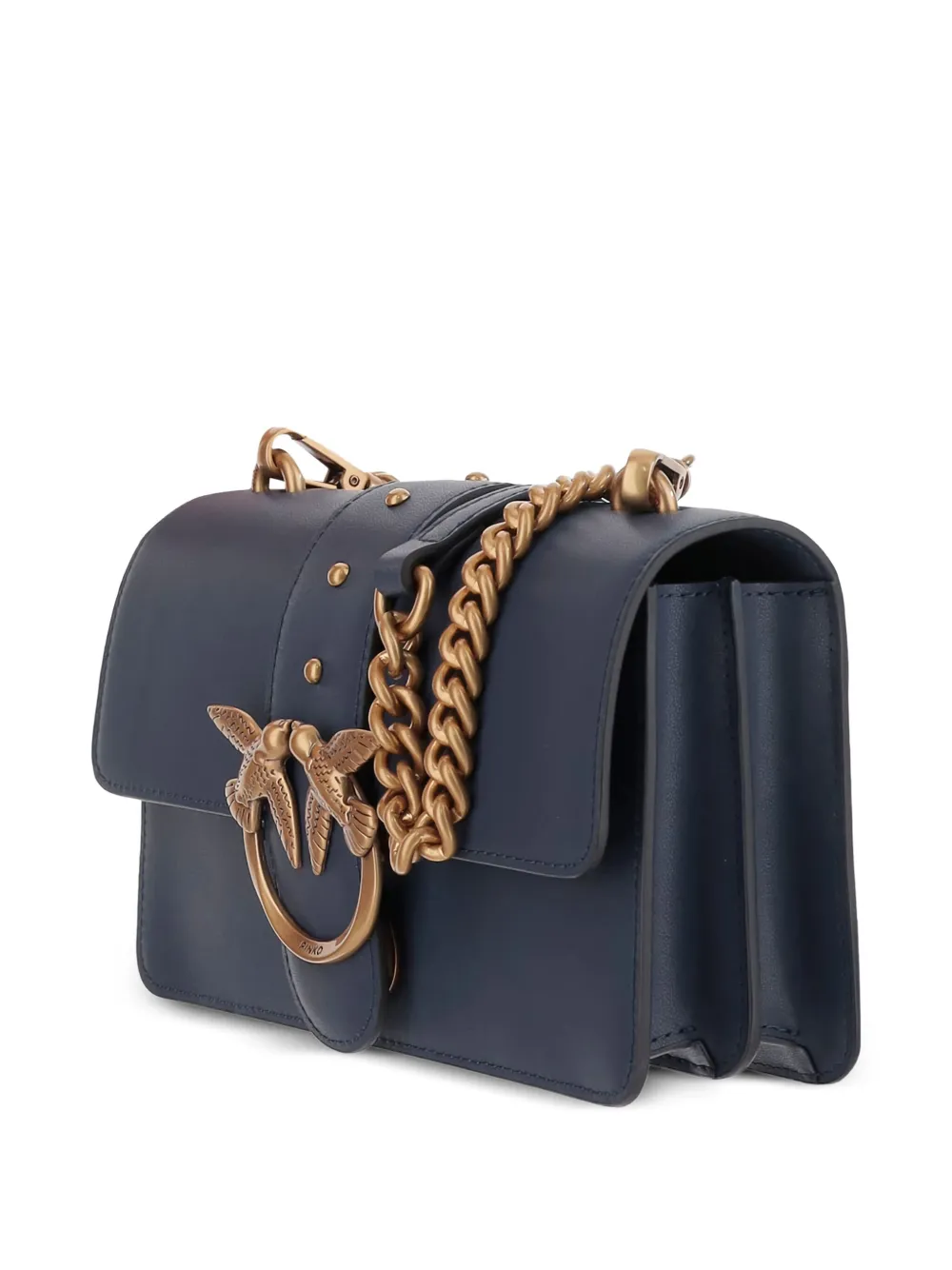 PINKO Love One chain shoulder bag Blauw