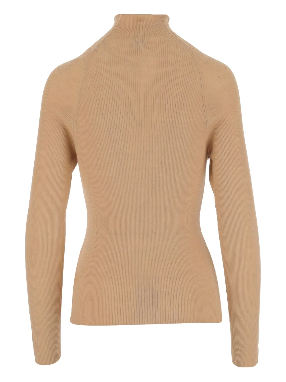 ASPESI Geribbelde coltrui Beige