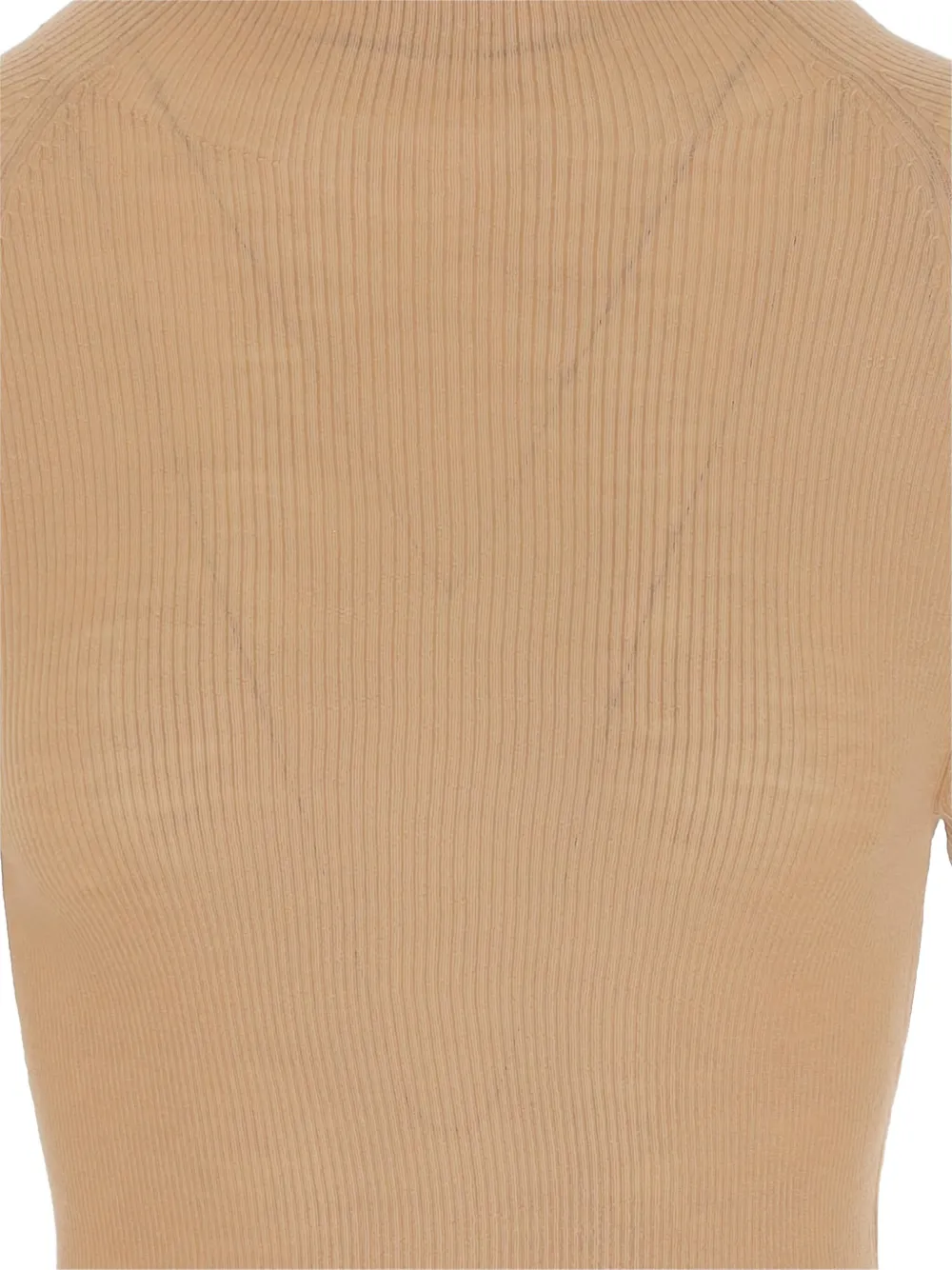 ASPESI Geribbelde coltrui Beige