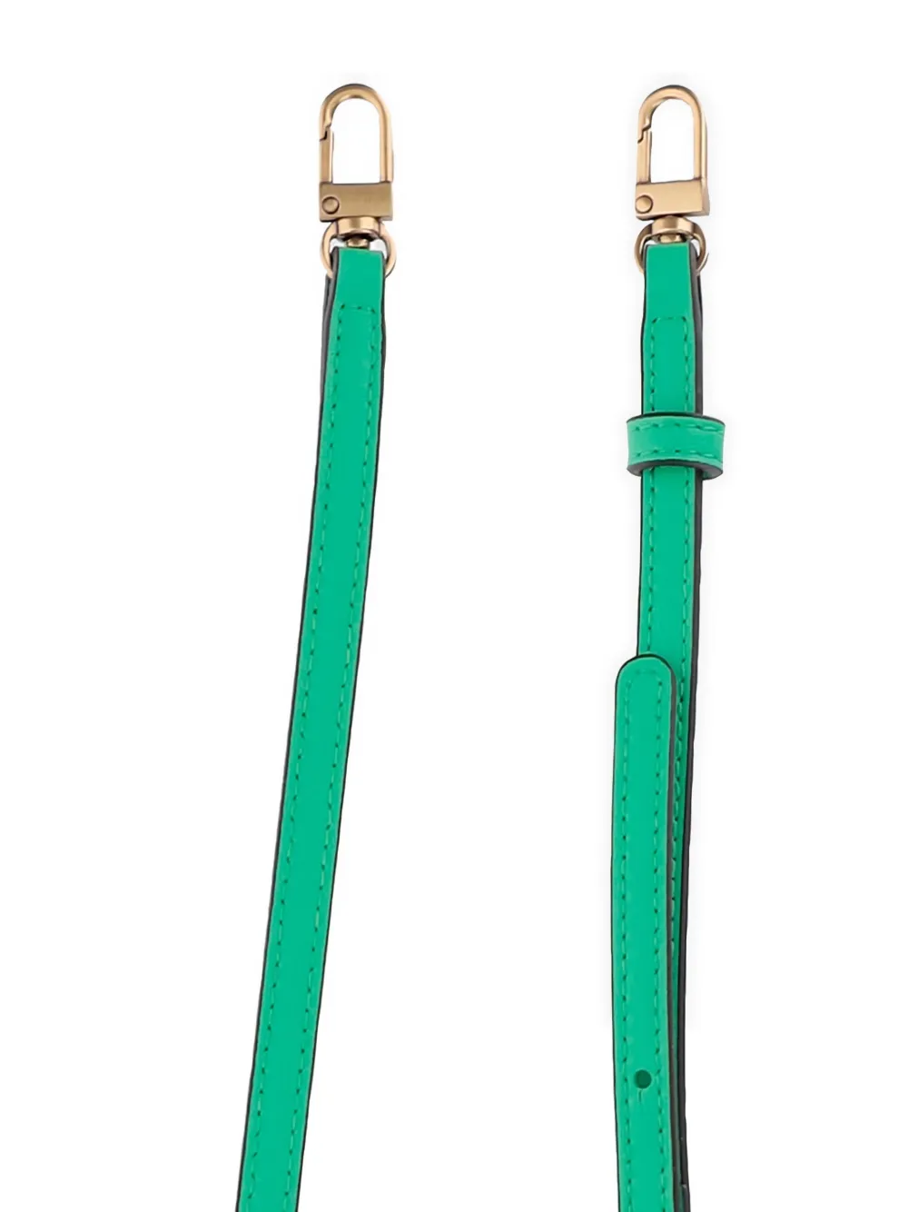 PINKO Clutch met logoplakkaat en rits Groen