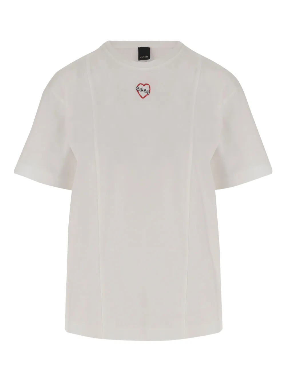 PINKO logo-detail short-sleeved T-shirt Wit