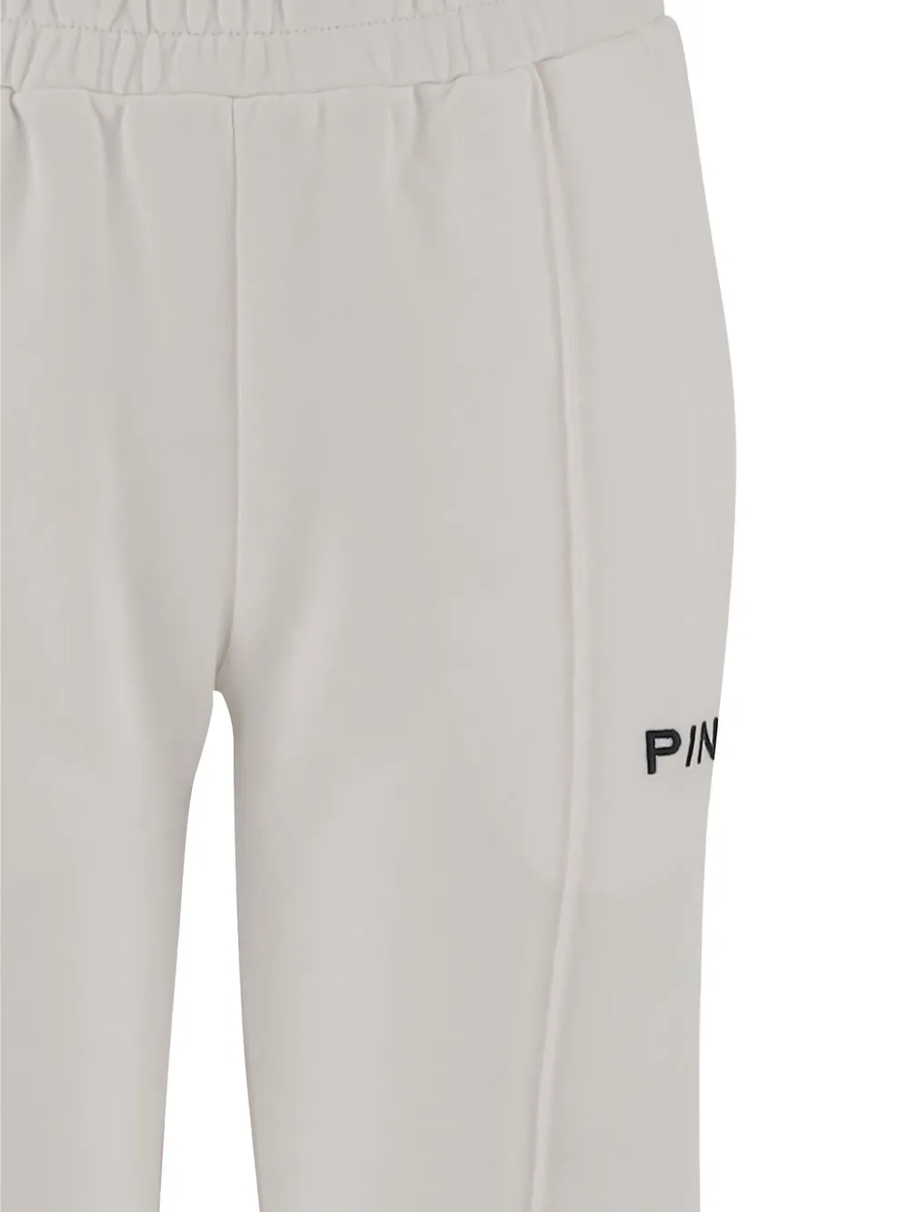 PINKO embroidered elasticated trousers Beige