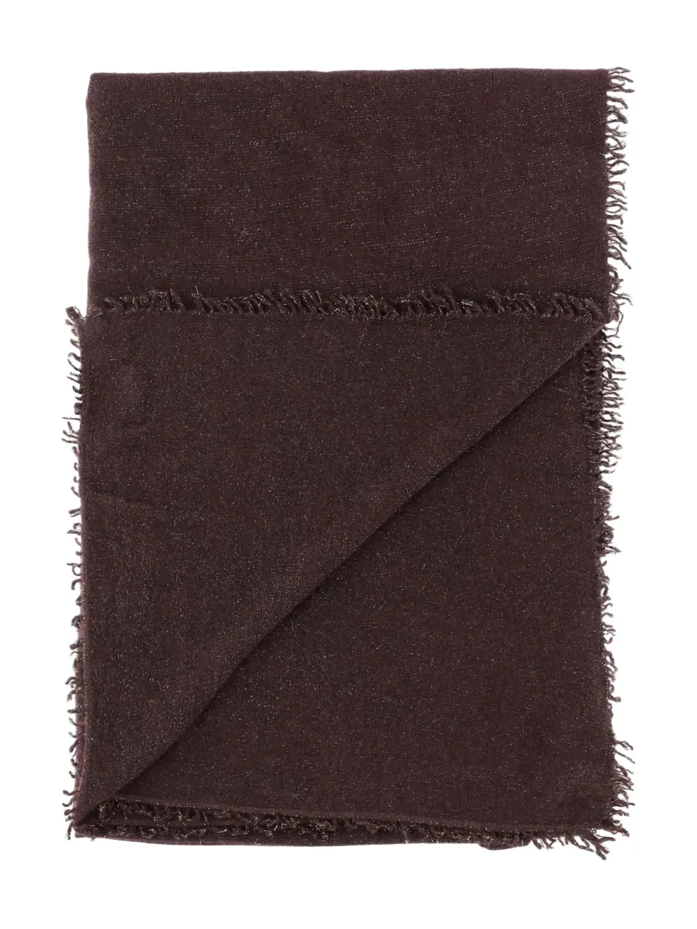 Faliero Sarti glitter frayed scarf Bruin