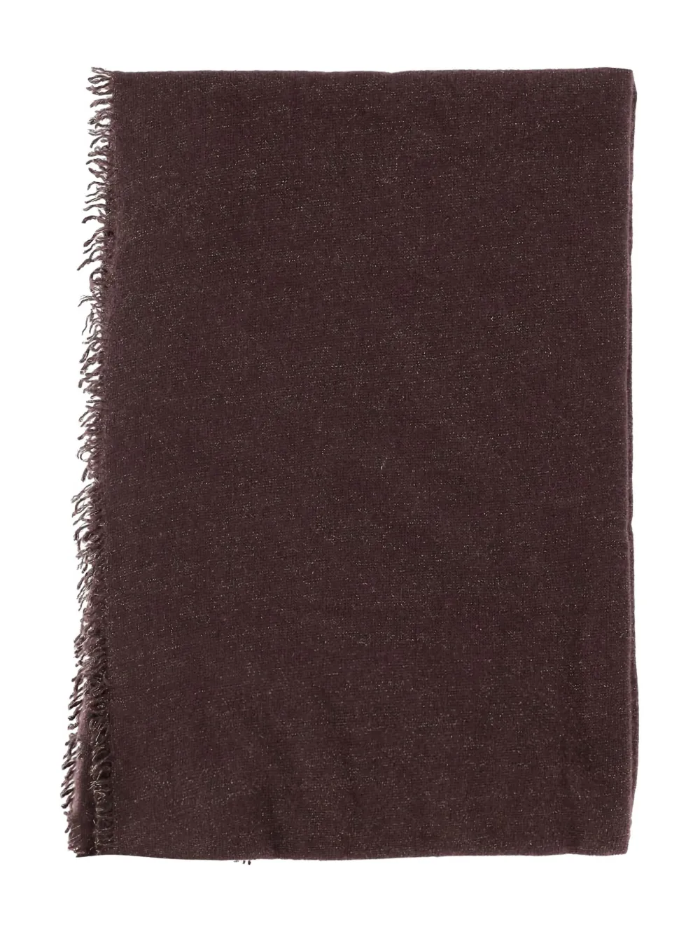 Faliero Sarti glitter frayed scarf Bruin
