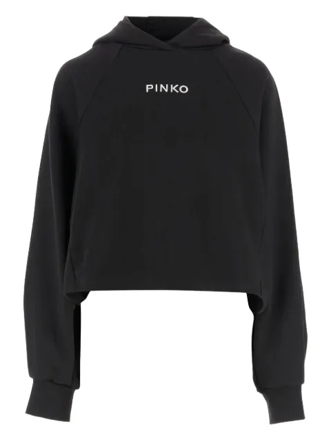 PINKO sudadera con capucha y logo bordado