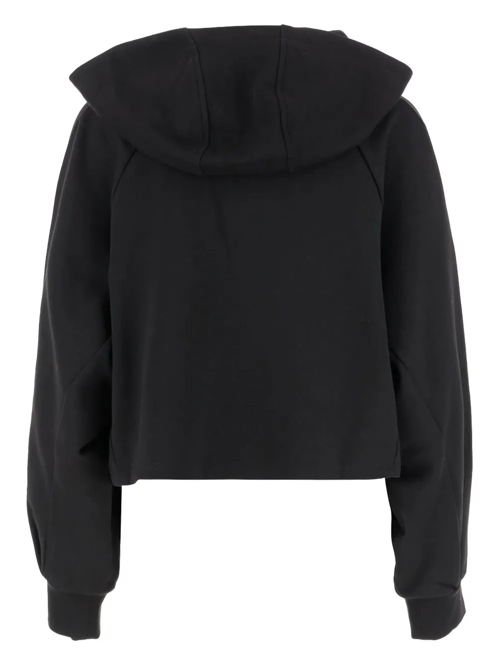 PINKO logo-embroidered hoodie Zwart