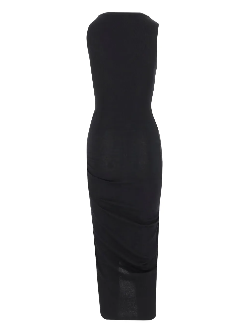 LOEWE ribbed midi tank dress Zwart