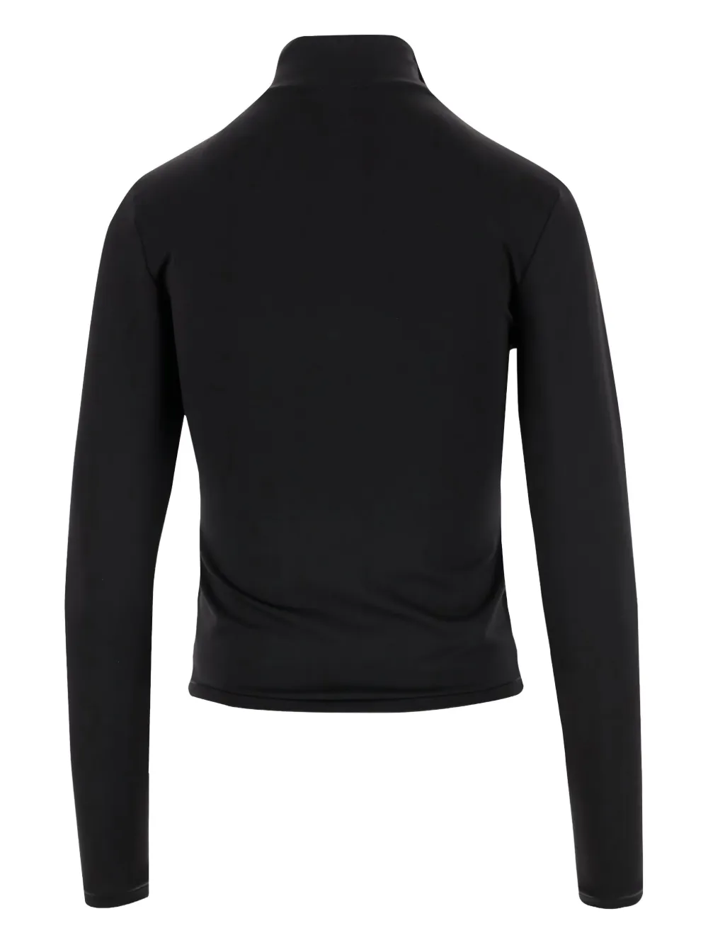 Pinko Stretch Nylon Jersey With Logo In Black