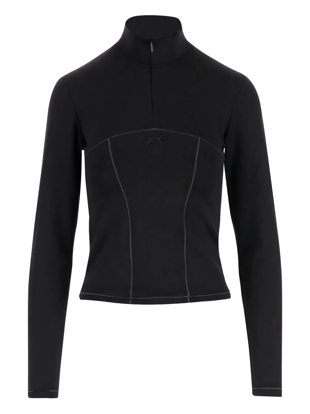 PINKO high-neck half-zip sweatshirt Zwart