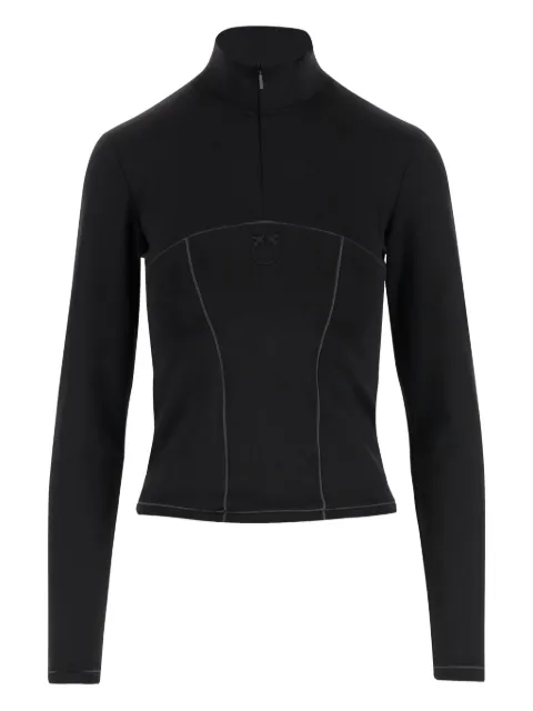PINKO high-neck half-zip sweatshirt