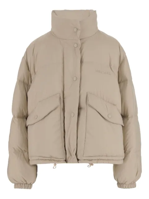 Miu Miu high-neck flap-pockets jacket