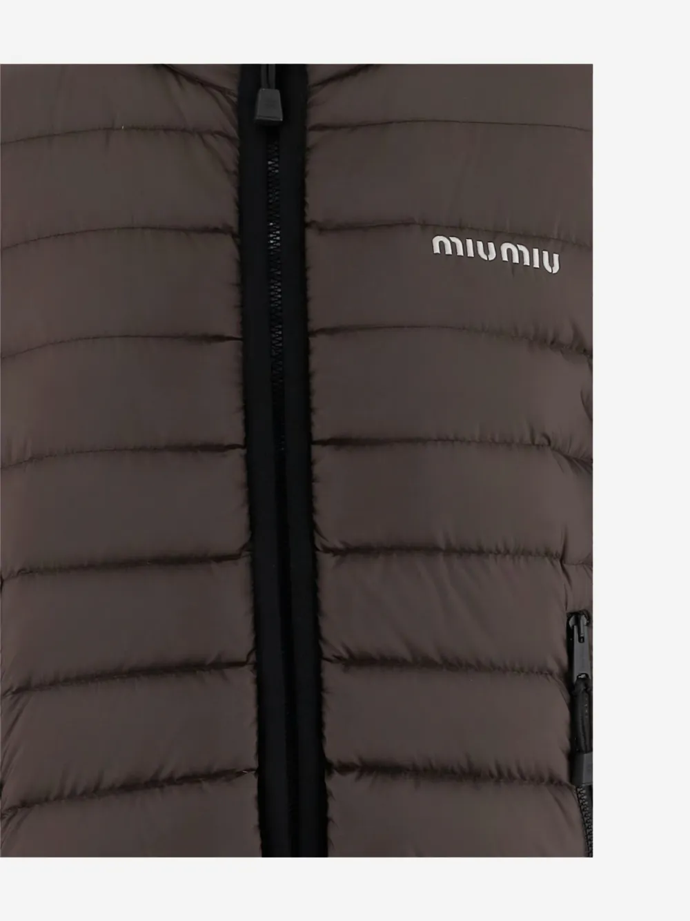 Miu hooded quilted jacket Bruin