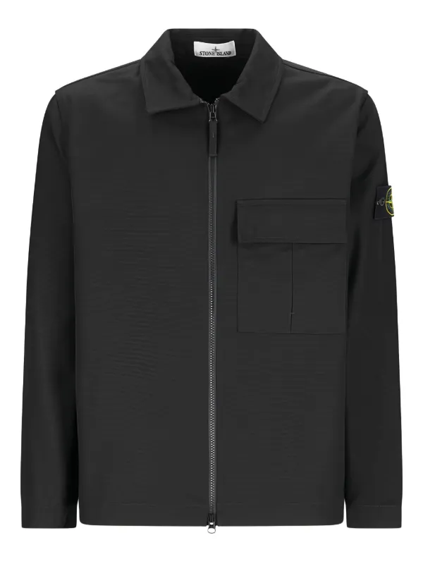 Stone Island 黒 ジャケット シャツ
