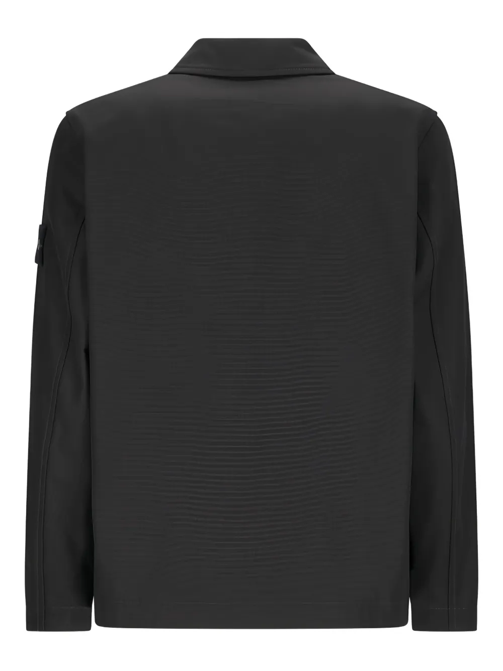 Stone Island Shirtjack met rits en zak Zwart