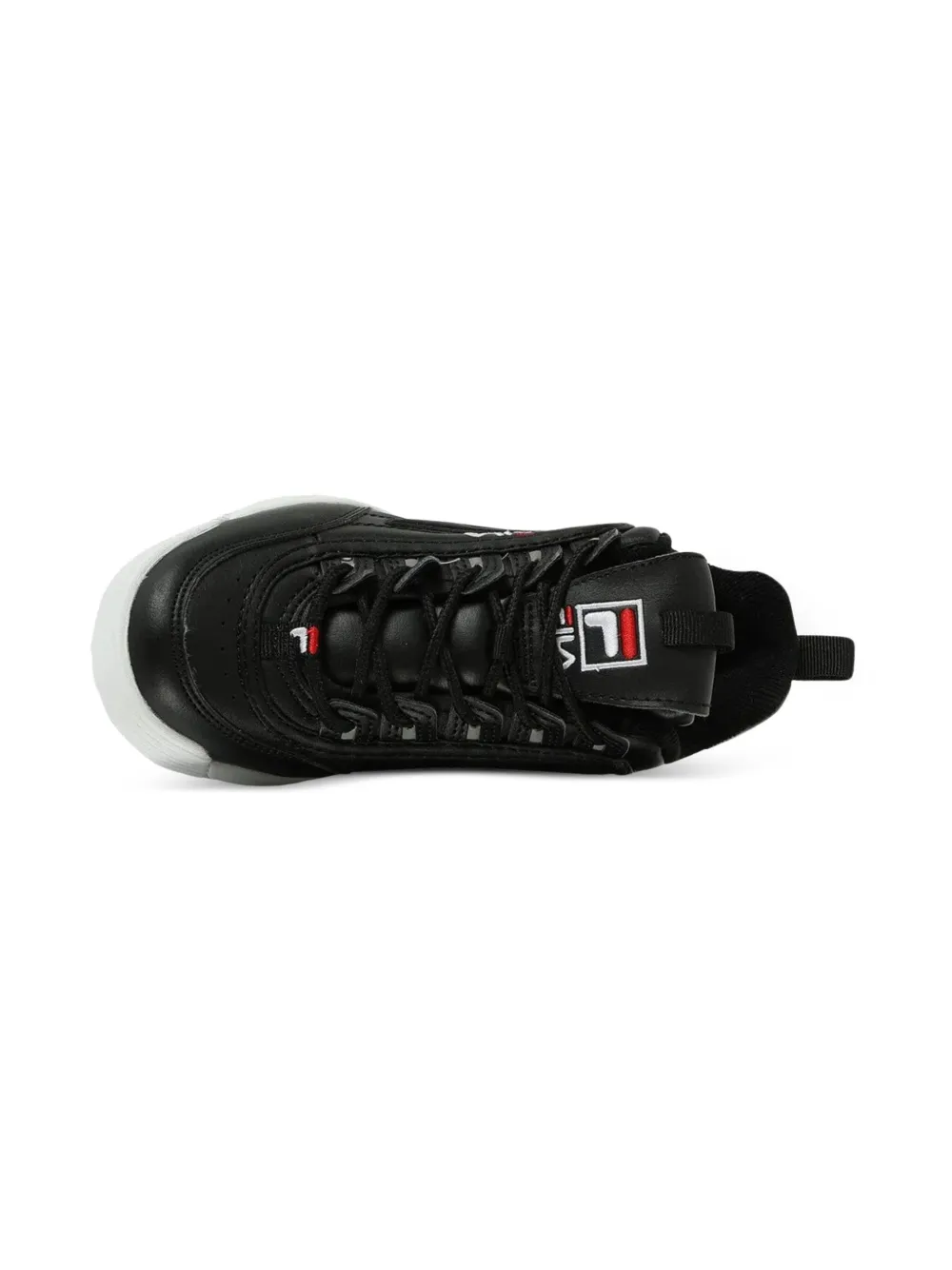 Fila Kids Disruptor Premium "Black/White/Red" trainers | Teen Boy Shoes | Image 2