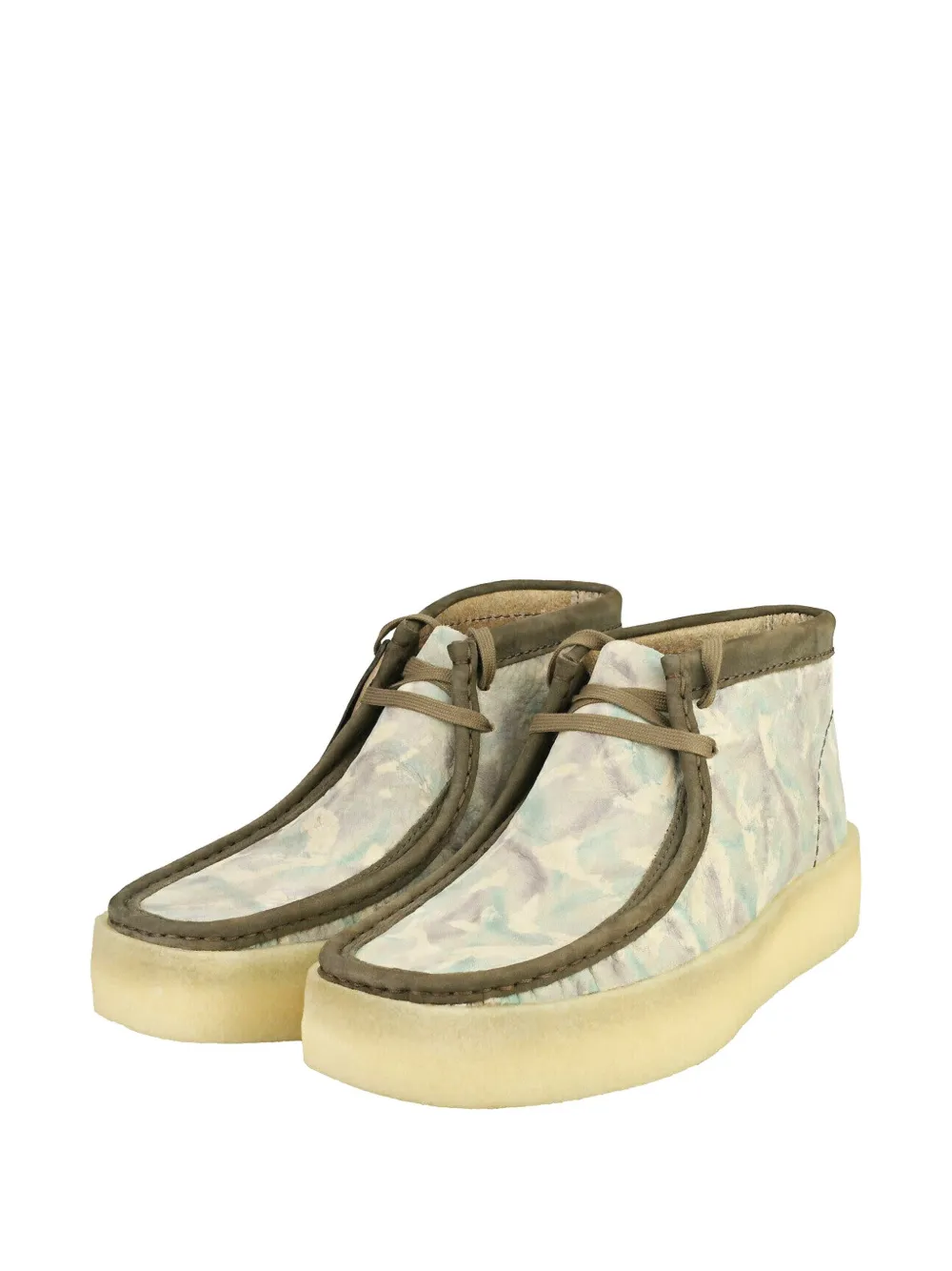 Clarks Originals Wallabee Cup Bt "GREEN CAMOUFLAGE" boots