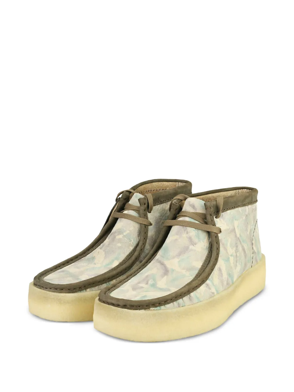 Clarks Originals Wallabee Cup Bt "GREEN CAMOUFLAGE" boots